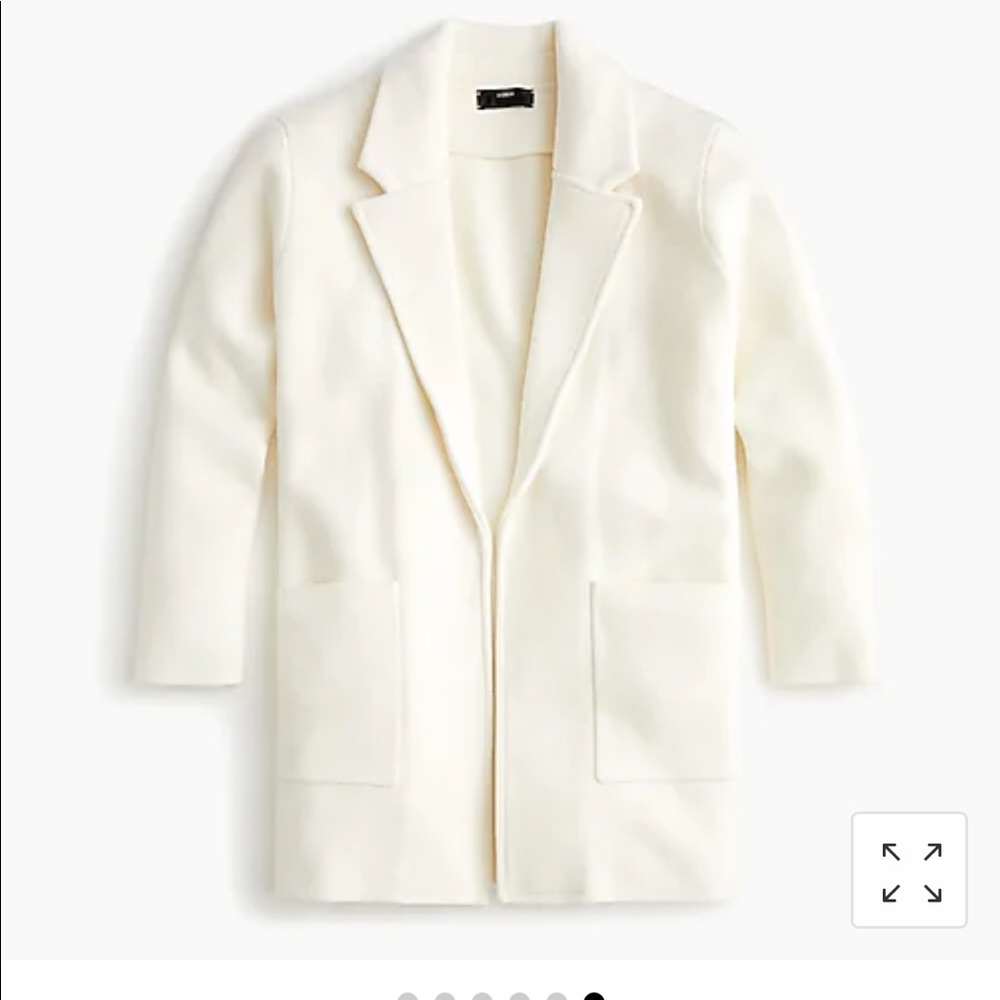 J Crew Sophie Open Front Sweater Blazer